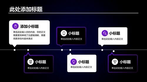 蓝色创意风格个人年终总结PPT模板