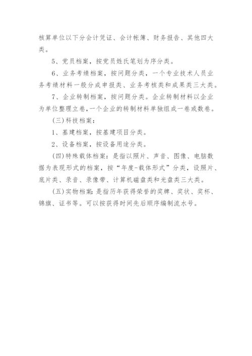 机关档案分类方案.docx