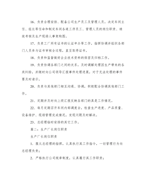生产厂长工作职责.docx