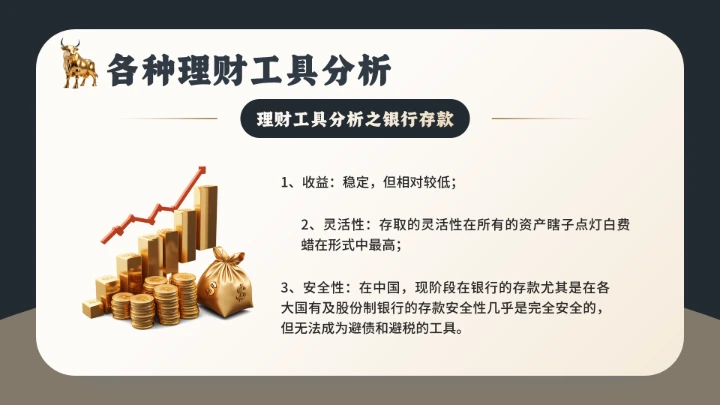 家庭投资理财金融理财主题通用PPT模版