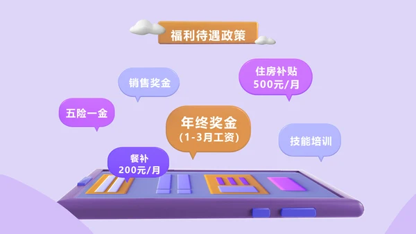 3D简约新员工入职培训美妆行业hr必备