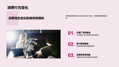 媒体行业季度汇报PPT模板