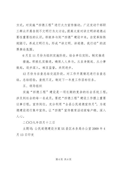 公民道德建设方案和总结.docx