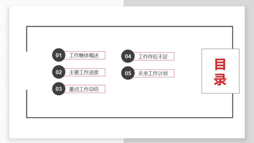 简约型公司半年度总结多用途商务行政风通用PPT模板