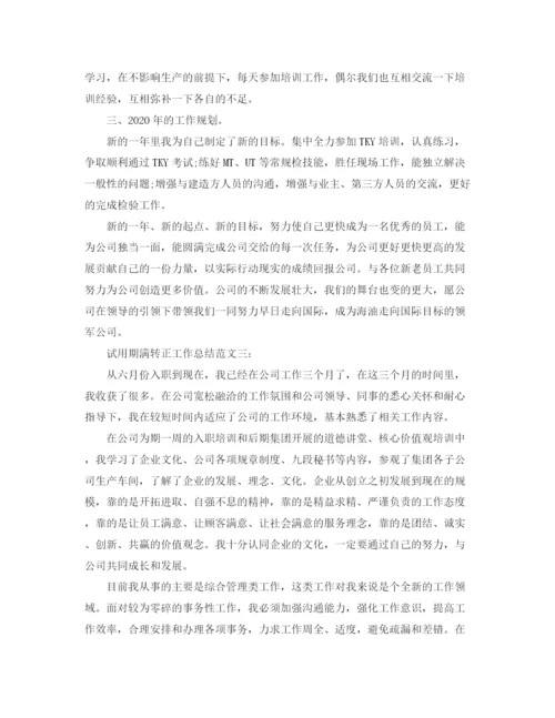 精编之试用期满转正工作总结范文3篇.docx