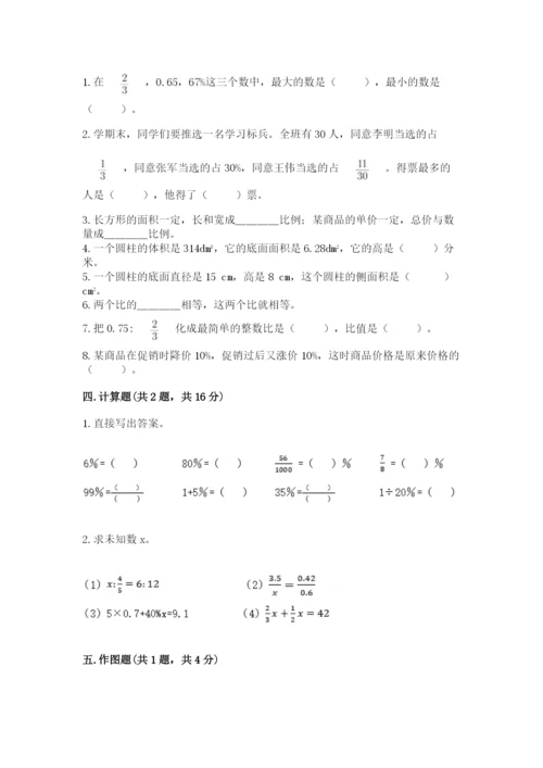 小学六年级下册数学期末测试卷完美版.docx