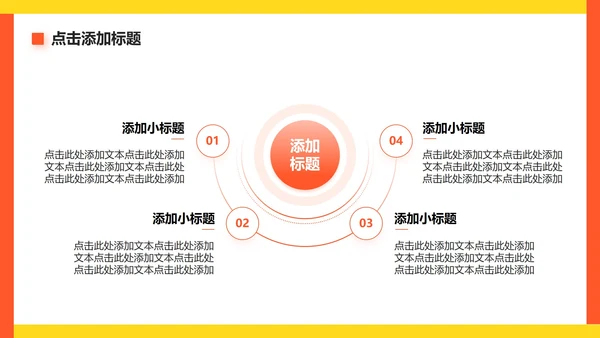 黄色商务风大学生创新创业计划书PPT模板
