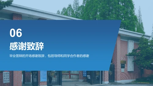 蓝色商务现代复旦大学本科毕业答辩PPT模板