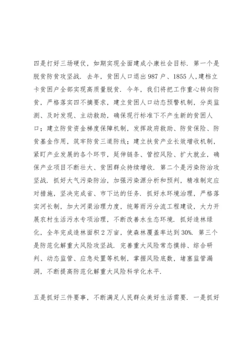 讨论2021年政府工作报告个人发言.docx