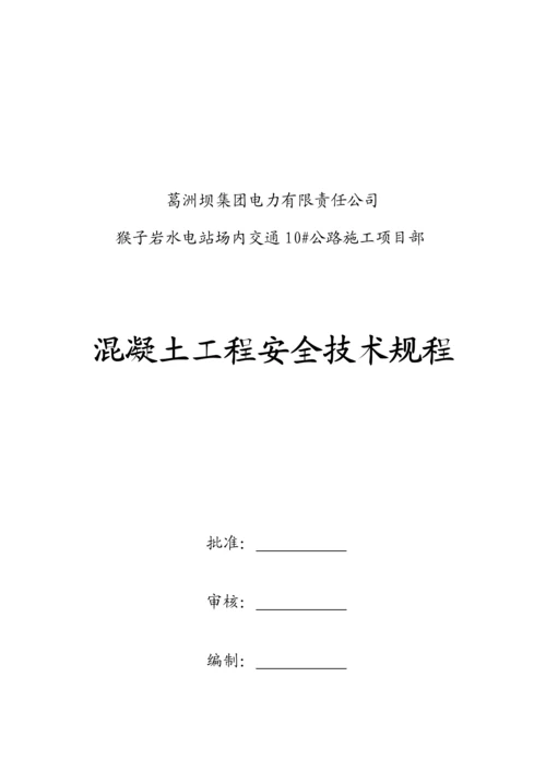 混凝土关键工程安全重点技术专题规程解析.docx