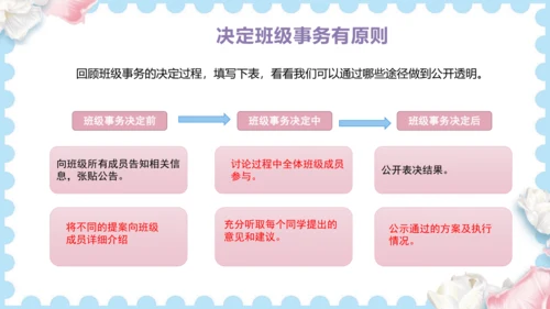 5 协商决定班级事务（课件）道德与法治五年级上册