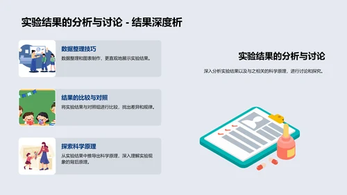 科学实验教学报告PPT模板