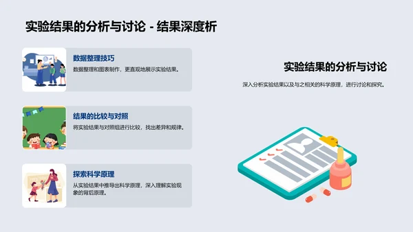 科学实验教学报告PPT模板