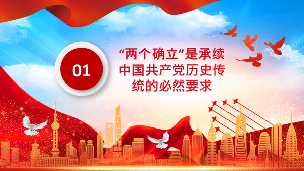 两个确立的决定意义党支部党课PPT课件
