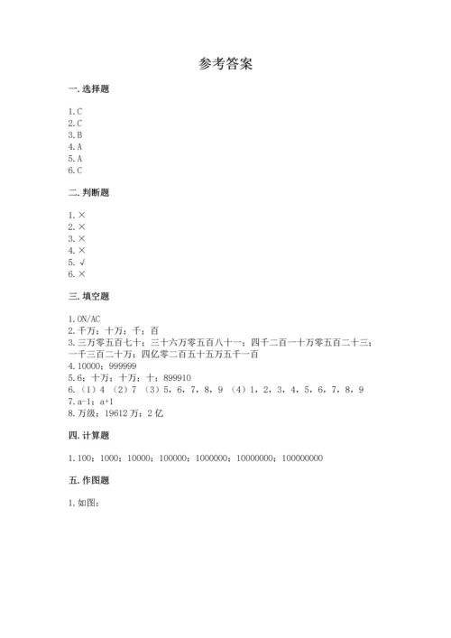 人教版四年级上册数学第一单元《大数的认识》测试卷（网校专用）.docx