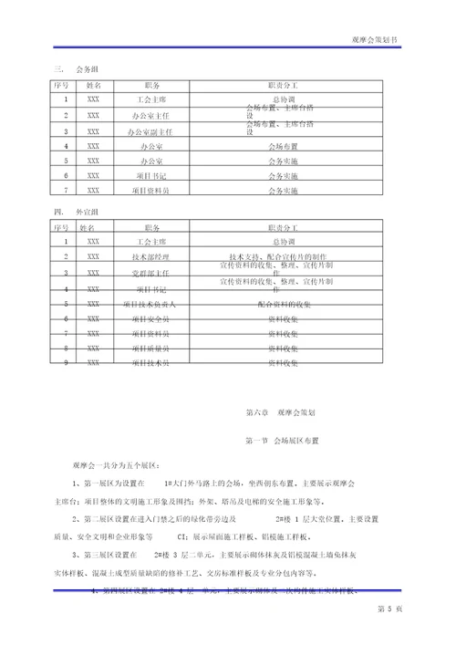 项目观摩会.策划书