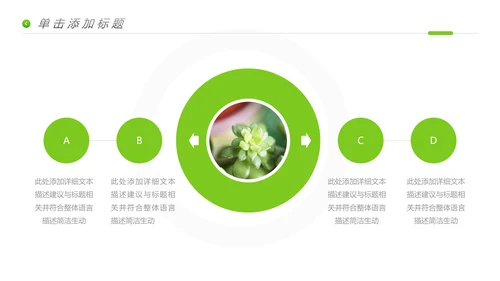 唯美绿色植物生长发芽敬畏生命PPT模板
