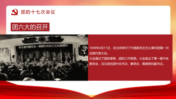 共青团历史党课PPT课件模板