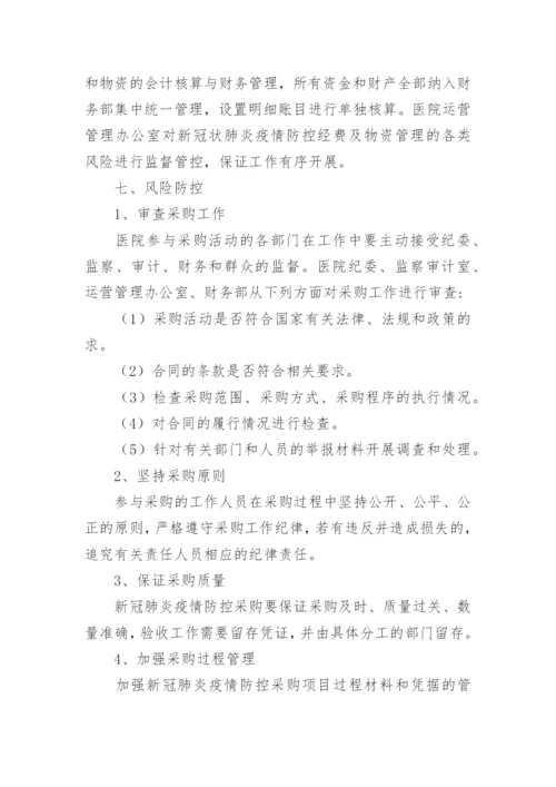 医院疫情防控物资管理制度.docx