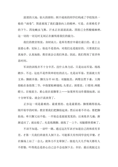 初中军训心得体会合集十篇（一）.docx