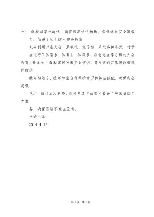 学校防汛安全工作自查报告 (2).docx