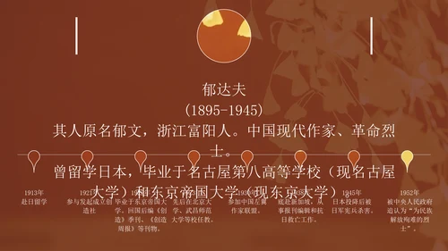 高中语文郁达夫《故都的秋》通用PPT教学课件