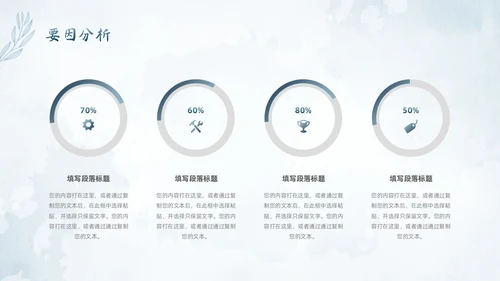 水彩水墨风花卉成果汇报工作汇报QC成果汇报PPT工作总结