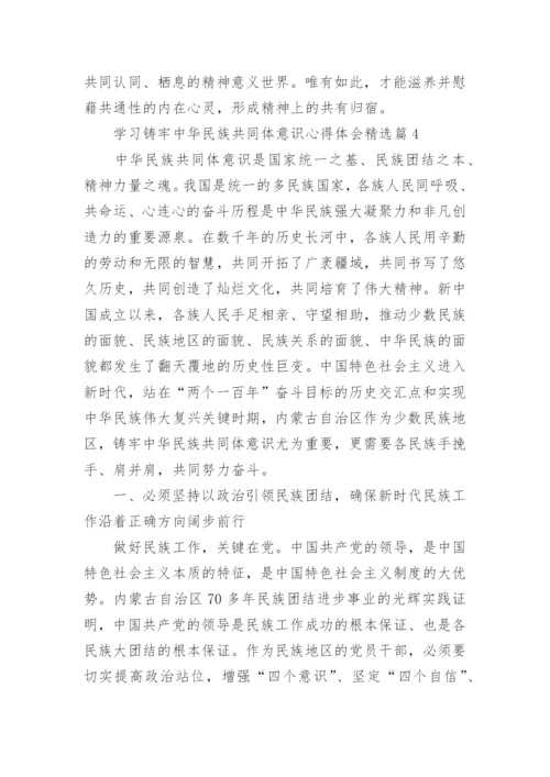 学习铸牢中华民族共同体意识心得体会（24篇）.docx