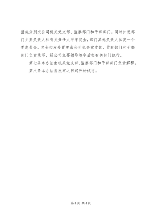 公司机关效能监察意见.docx