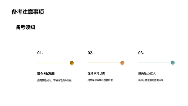 高三学生升学考试备考指南