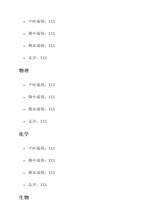 上海春考成绩通知单