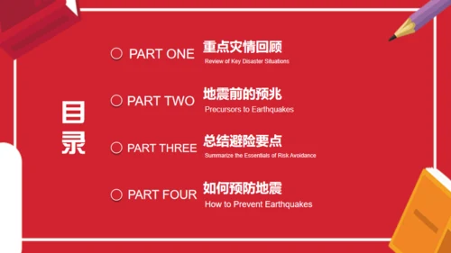 地震防护指南防震减灾，安全教育通用PPT模板