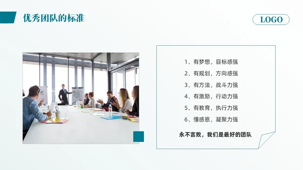蓝色简约团队建设与团队管理PPT模板宣传PPT动态PPT企业管理