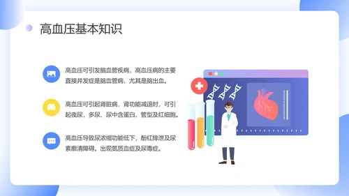 门诊就医预防高血压知识科普PPT模板