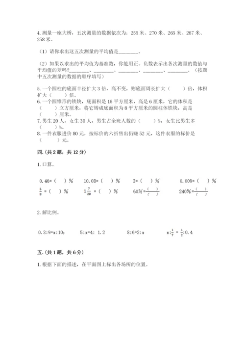 人教版六年级数学下学期期末测试题含完整答案【必刷】.docx