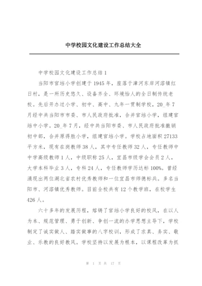 中学校园文化建设工作总结大全.docx