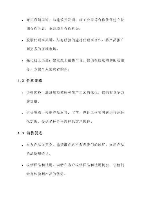 玻璃门销售方案