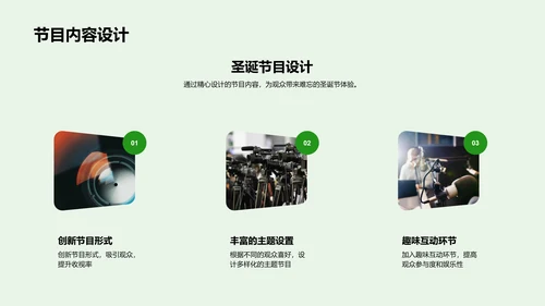 策划圣诞媒体活动PPT模板