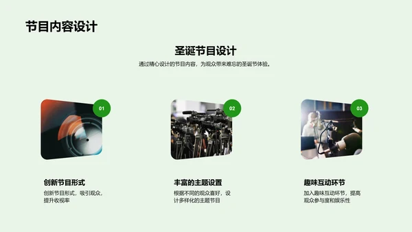 策划圣诞媒体活动PPT模板