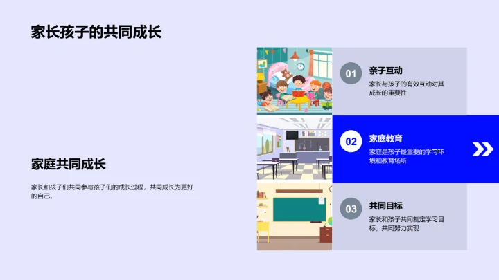 孩子学期成长概览PPT模板