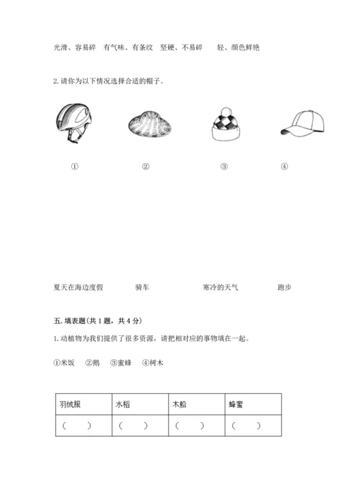 教科版二年级上册科学期末测试卷精品（名师推荐）.docx