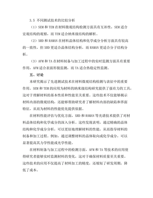 先进测试技术在材料科学中的应用