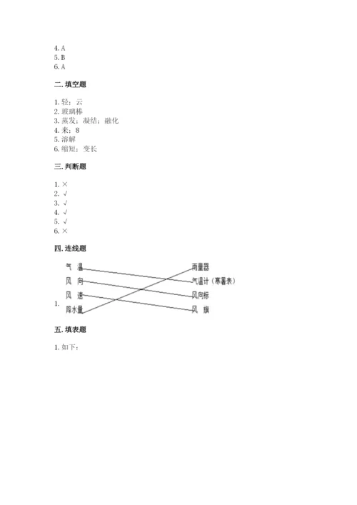 教科版三年级上册科学期末测试卷1套.docx