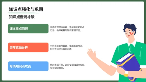 绿色手绘风保持状态，赢在高考冲刺期PPT模板