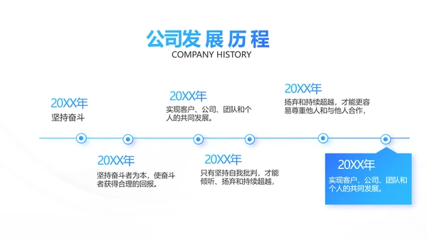 蓝色企业宣传画册公司简介产品介绍PPT