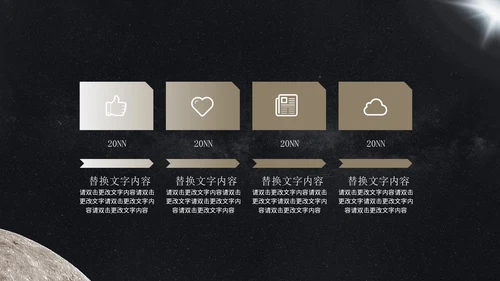 探索星球未来科技产品发布会PPT模板