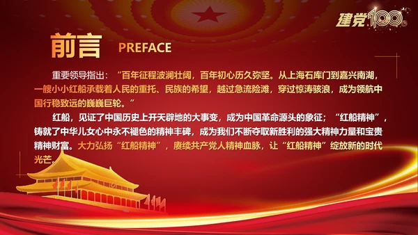 大力弘扬红船精神党史教学课件ppt模板