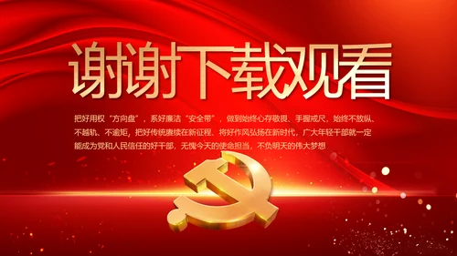 党支部党员大会年终工作总结汇报PPT