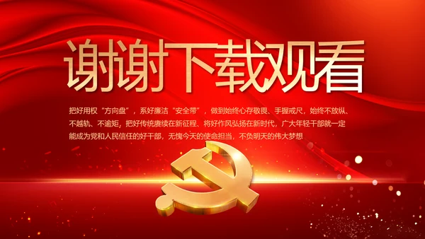 党支部党员大会年终工作总结汇报PPT
