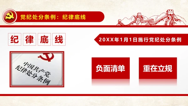 解读新版廉洁自律准则纪律处分条例PPT